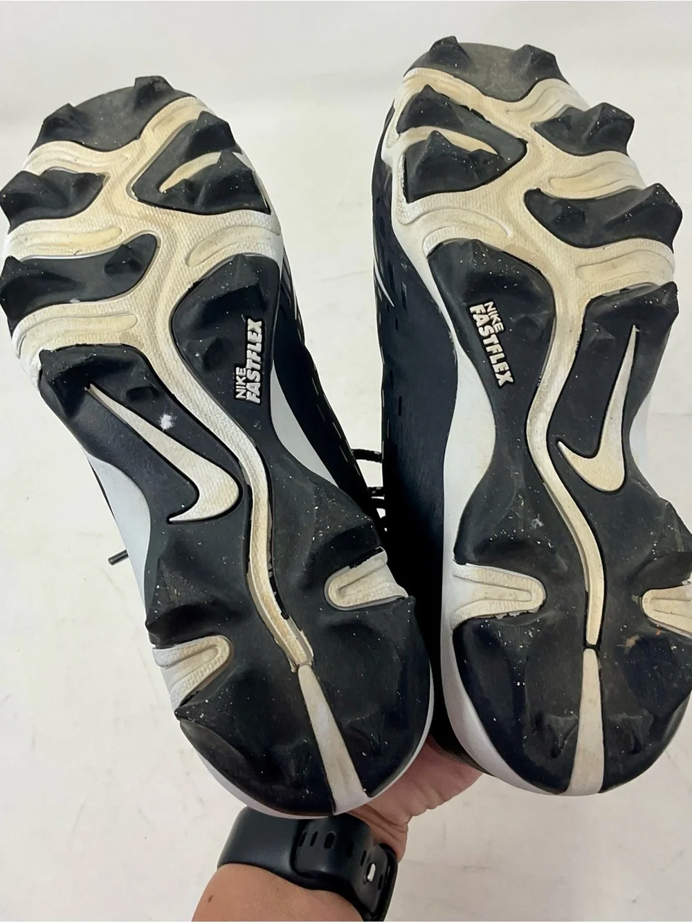 Nike Kids Black and White Athletic Cleats